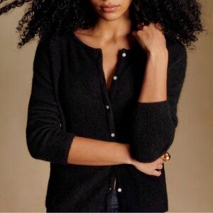 Sezane Gaspard Cardigan Black - Size S